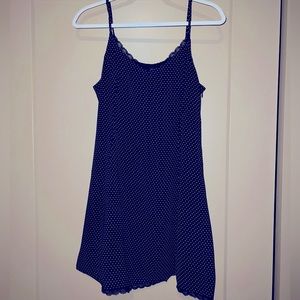 Lucca Couture Urban Outfitters Navy Polka Dot Mini Dress